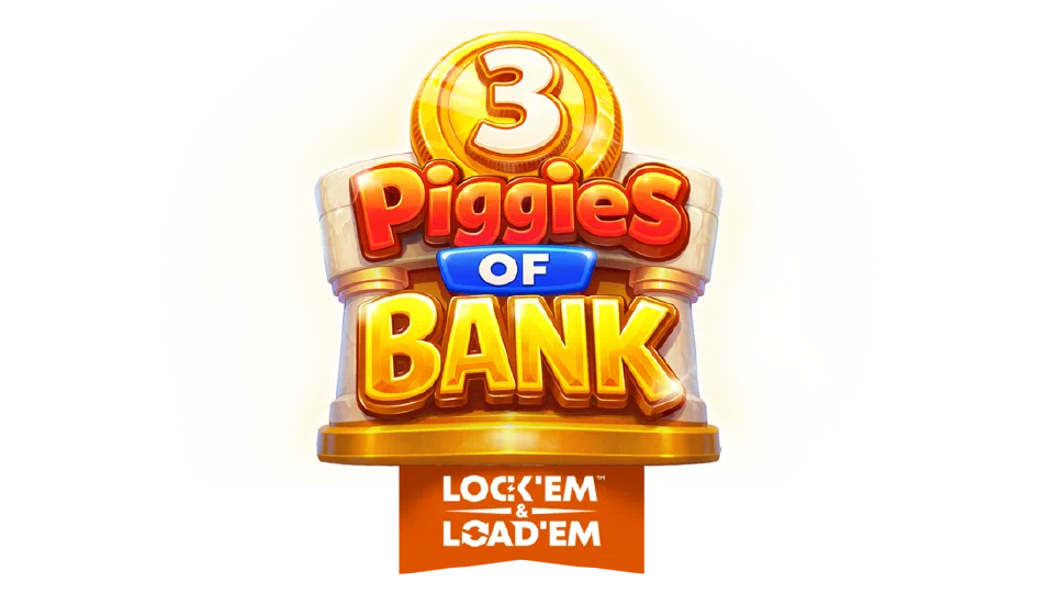 Titellockupet för 3 Piggies of Bank från Yggdrasil Gaming